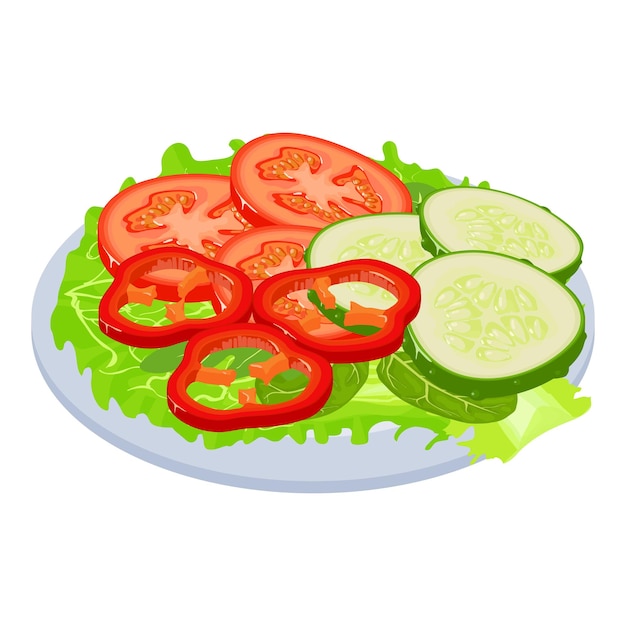 Vector gezond voedselpictogram isometrische illustratie van gezond voedsel vectorpictogram voor web