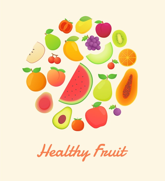 Gezonde fruit natuur biologische voeding