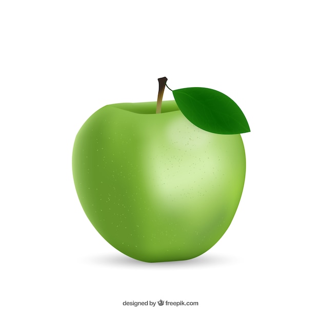 Vector gezonde groene appel