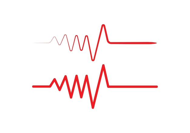 Vector gezondheid medische hartslag puls