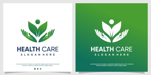 Gezondheidszorg logo sjabloon modern concept Premium Vector