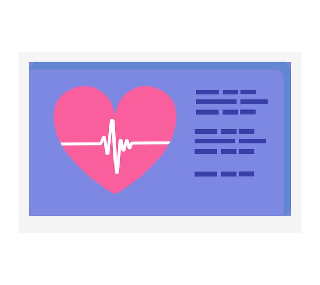 Gezondheidszorgconcept met roze hart en ekg-lijn op lavendelachtergrond medische cardiologie en hart