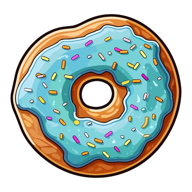 Gezouten karamel donut sticker