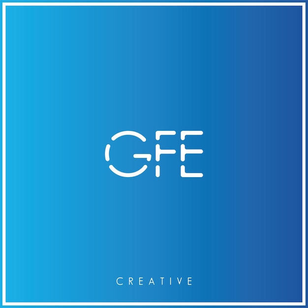 GFE Premium Vector laatst Logo Design Creatief Logo Vector Illustratie Monogram Minimaal Logo