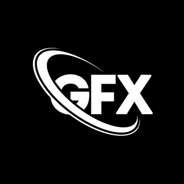 GFX ローゴ GFX 字母 GFX 文字 ローゴデザイン イニシャル GFX ロゴ 円と大文字のモノグラム ロゴ GFX テクノロジービジネスと不動産ブランドのタイポグラフィ