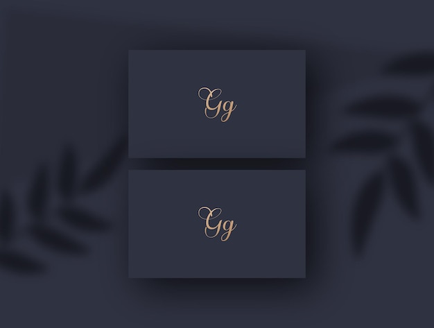 Ggロゴデザインのベクトル画像