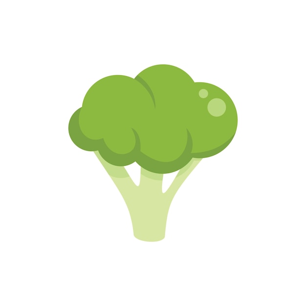 Ggo broccoli pictogram platte vector DNA voedsel gengeneeskunde geïsoleerd