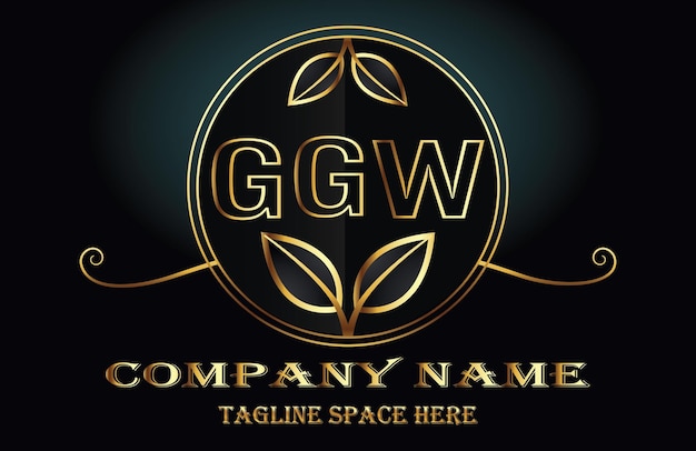ベクトル ggw 文字のロゴ