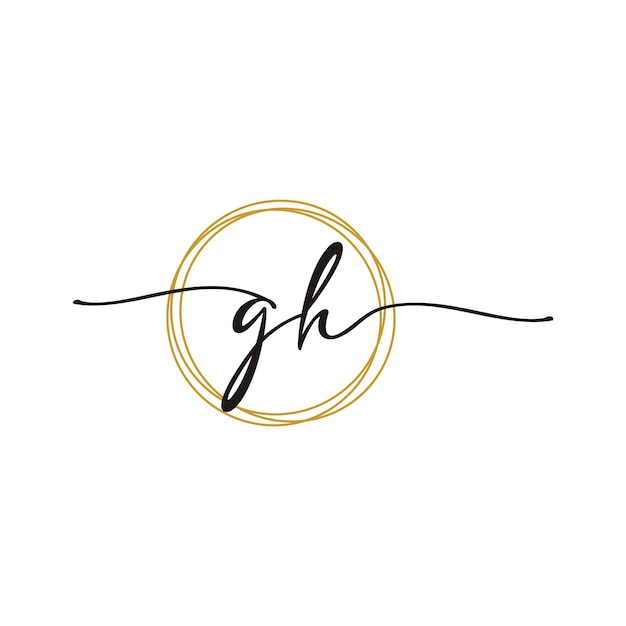 GH Initiële scriptbrief Beauty Logo Template