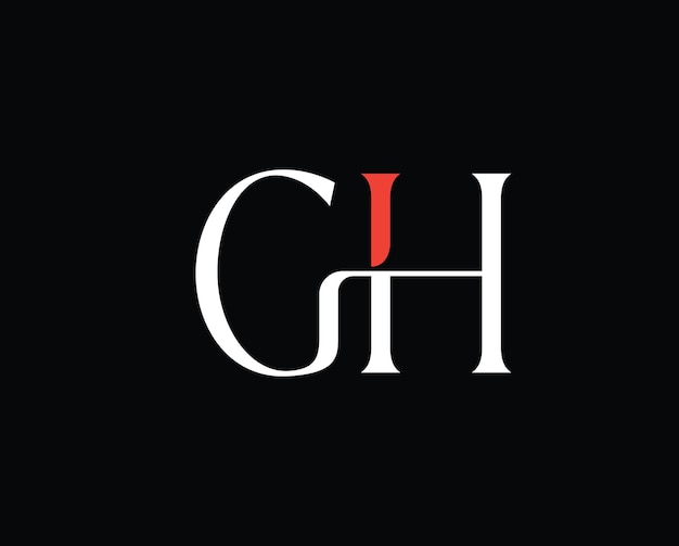 GH logo ontwerp sjabloon illustratie