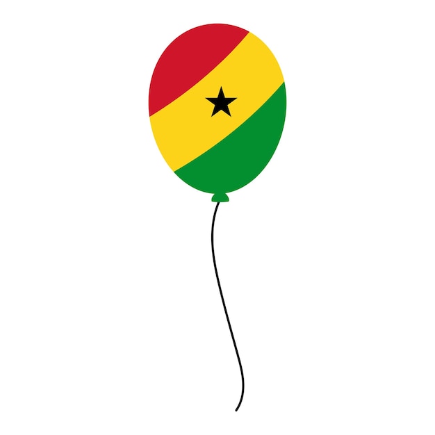 Ghana Element Onafhankelijkheidsdag Illustratie Ontwerp Vector