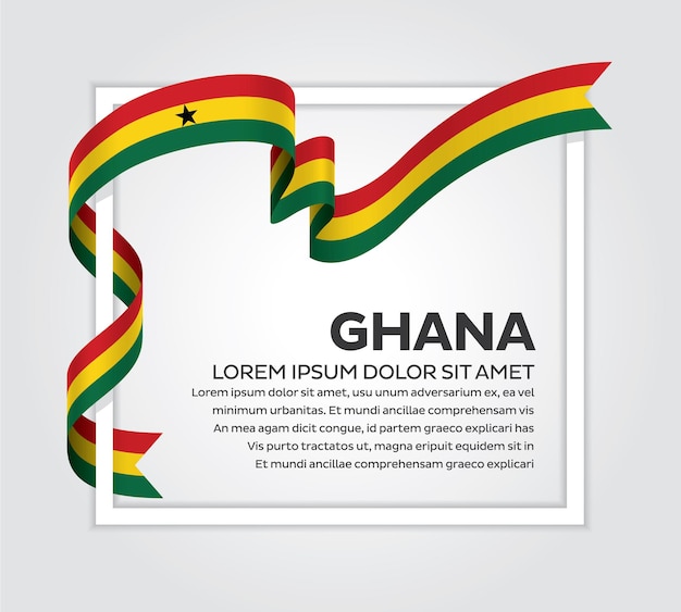 Vettore di bandiera del ghana
