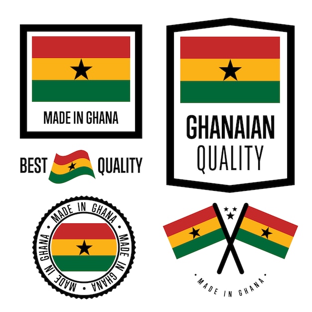 Ghana kwaliteitslabel set