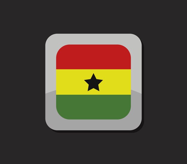 Vector ghanaian flag