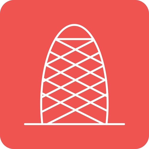 Gherkin vector icon can be used for landmarks iconset