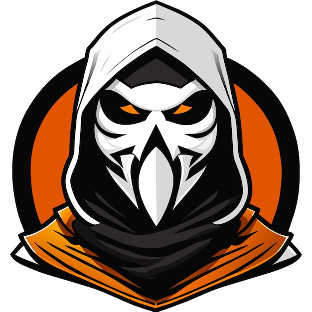 Vector ghost bandit vector illustration