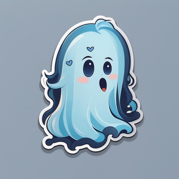 Ghost cartoon vector background