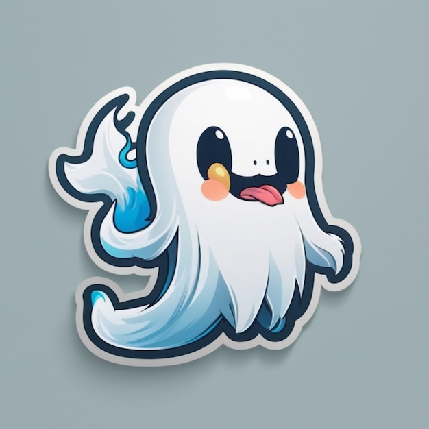 Ghost cartoon vector background