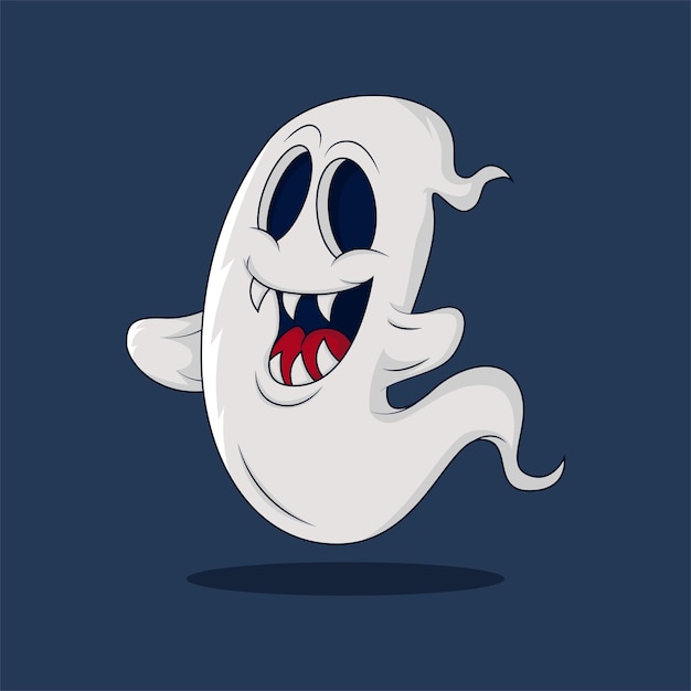 Vector ghost character for halloween party