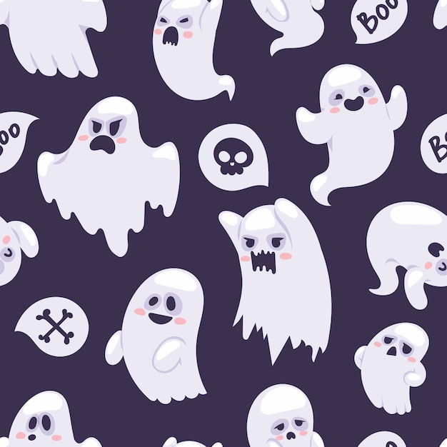 Ghost  characters pattern