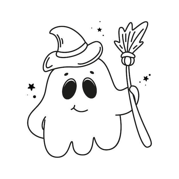 Ghost cute ghost doodle ghost halloween ghost