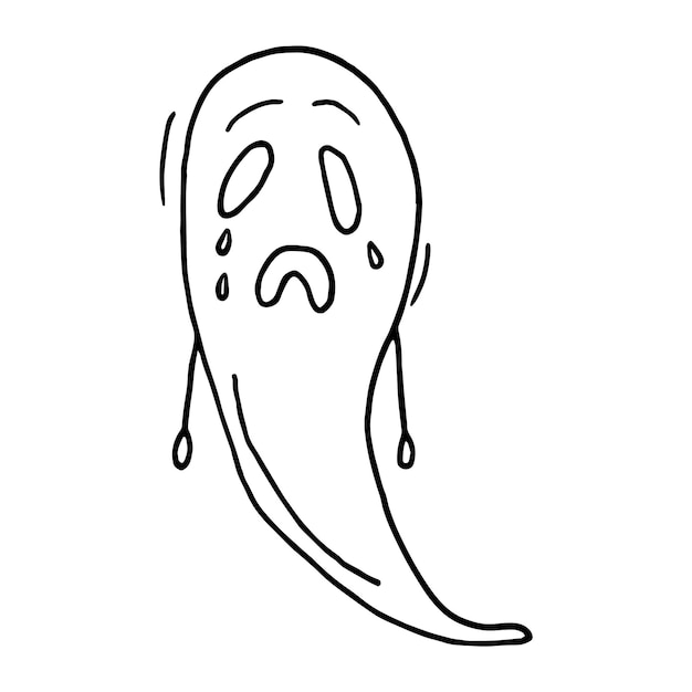 Ghost in doodle style