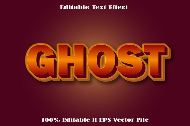 Ghost editable text effect