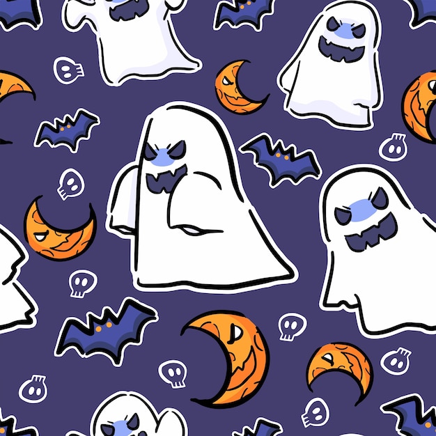 Vector ghost fabric pattern