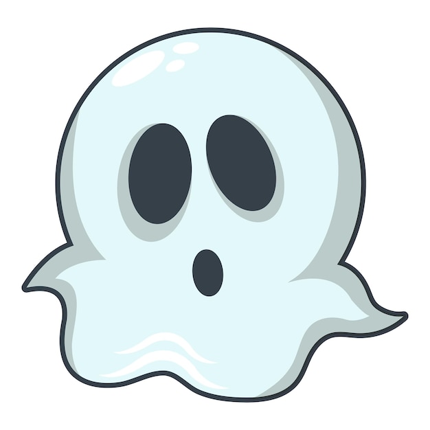 Ghost icon Cartoon illustration of ghost vector icon for web