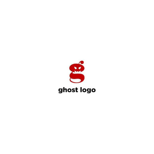 Modello di disegni vettoriali fantasma logo