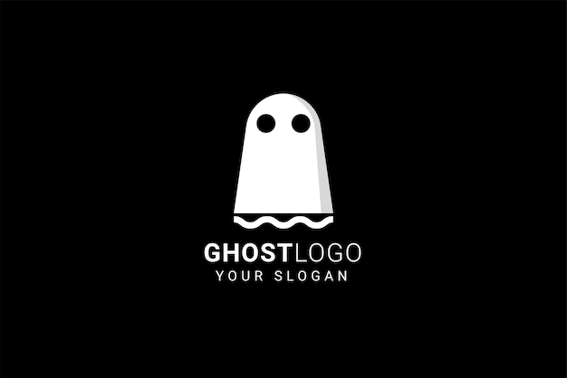 Vector ghost logo vector icon illustration