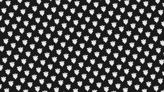 Ghost pattern design. Cartoon Halloween character.