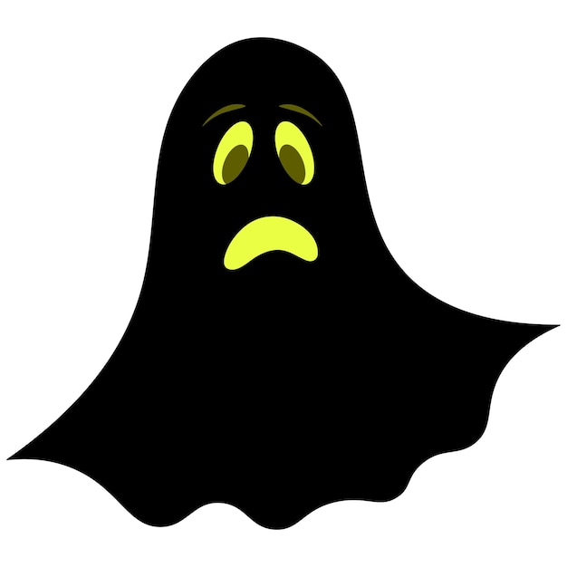 Ghost. silhouette. sad facial expression. bringing. a frightened grimace. white sheet suit. spirit