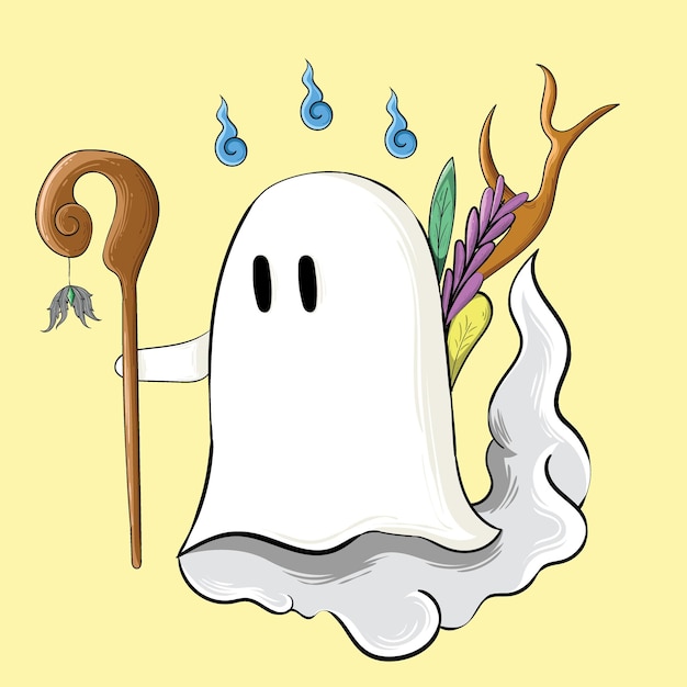 Ghost sjamaan illustratie