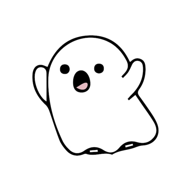 Ghost sticker minimalist