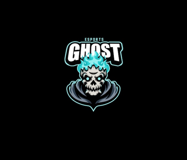 Vector ghost team esport logo