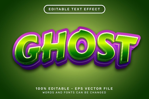 ghost text effect and editable text effect