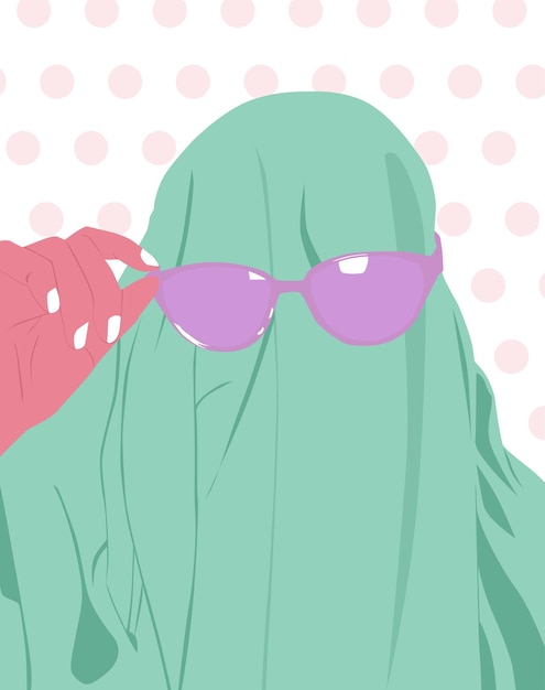 Ghost with Sunglasses Vector