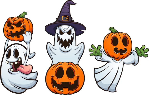 Vector ghosts and pumpkins