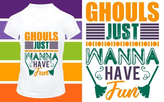 Ghouls willen gewoon plezier hebben Halloween TShirt Design