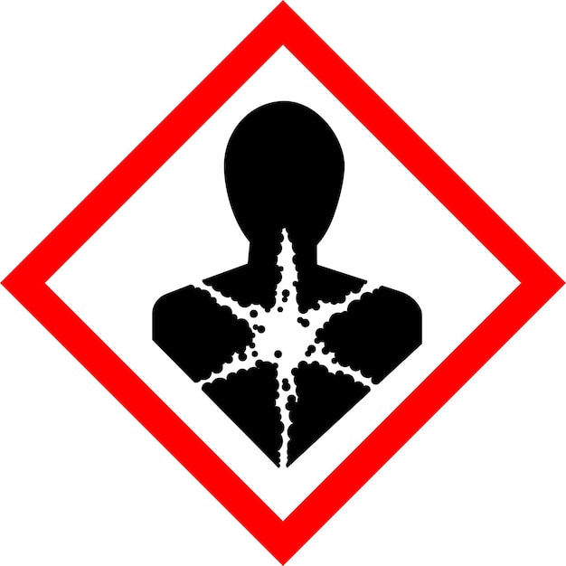 Vector ghs chemicals label pictograms and hazard classes carcinogenicity respiratory sensitization