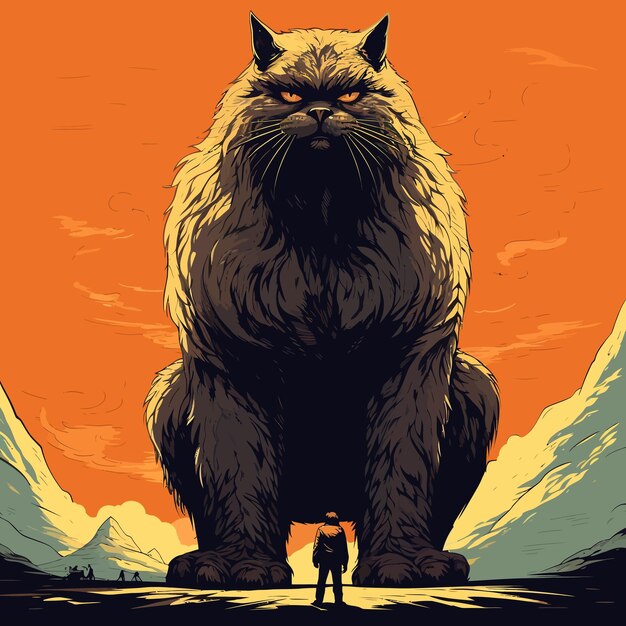 Vector giant cat