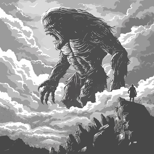 ベクトル giant_geryon_monster_greek_mythology_titan (ギリシャ神話の巨人)