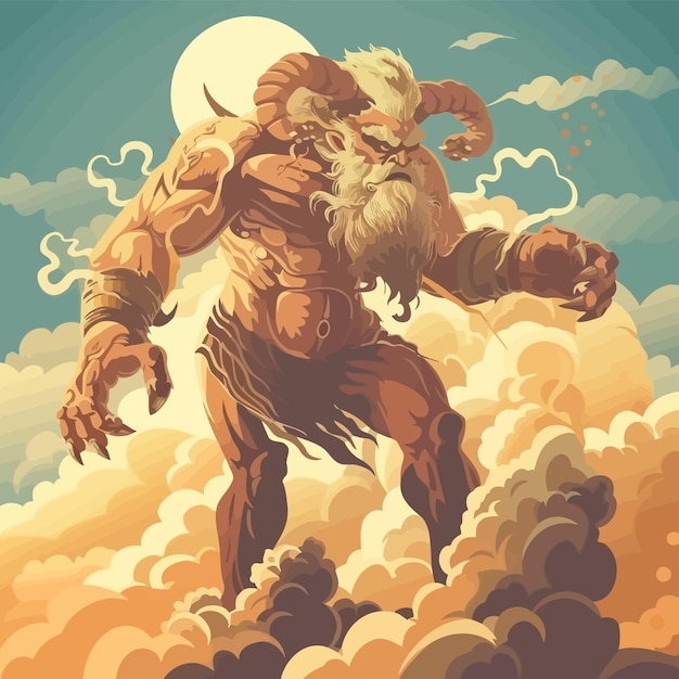 벡터 giant_geryon_monster_greek_mythology_titan