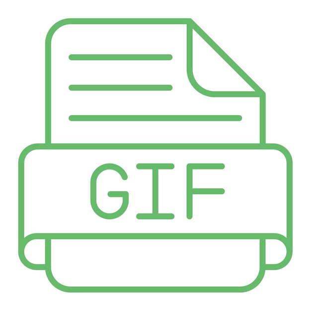 Vector gif icon