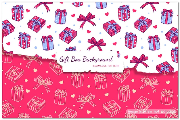 Gift Box Background Seamless Pattern