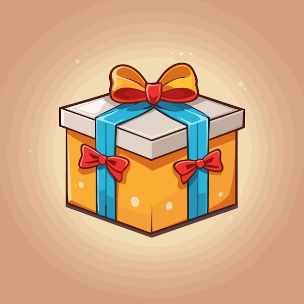 Vector gift box cartoon vector