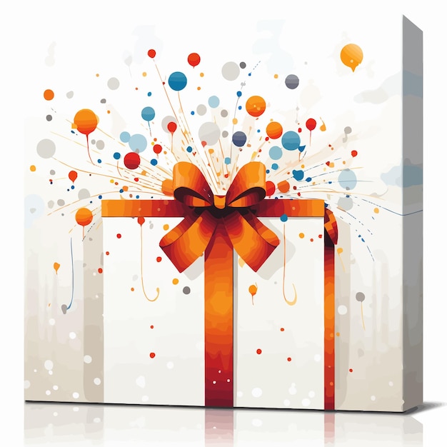 Vector gift box clipart