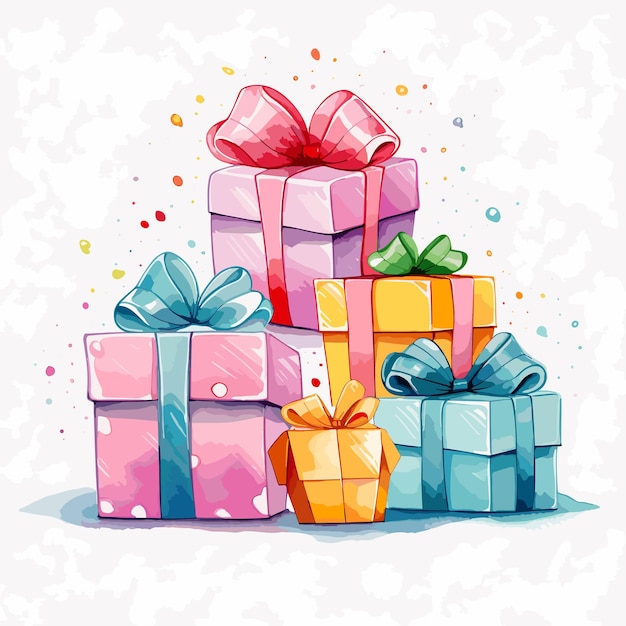 Gift box colorful vector design