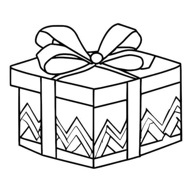 Gift Box Coloring Pages For Kids